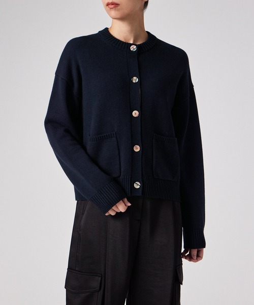ウィメンズ スワール ボタン カーディガン / 255554 585N