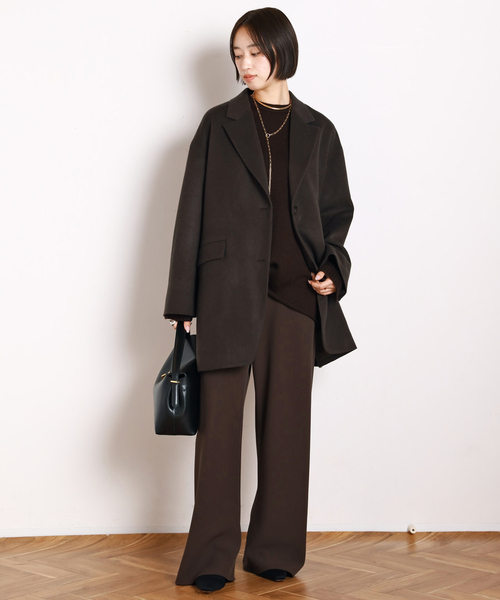 AP STUDIO（エーピーストゥディオ）の「追加エラスティックパンツ(ブラウン）（スラックス・レディース・ブラウン・34/36/38）」の10枚目の写真