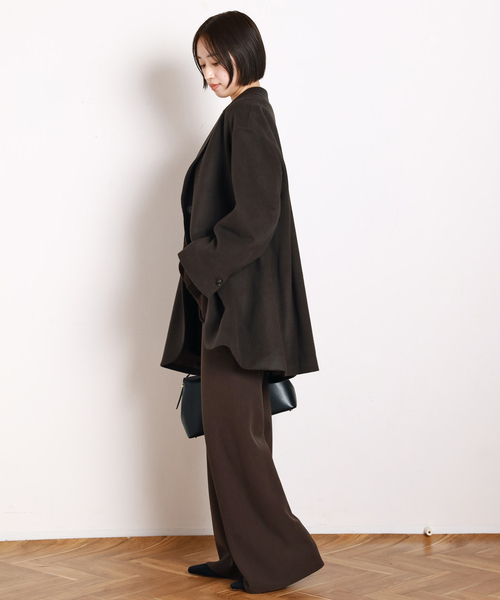 AP STUDIO（エーピーストゥディオ）の「追加エラスティックパンツ(ブラウン）（スラックス・レディース・ブラウン・34/36/38）」の11枚目の写真