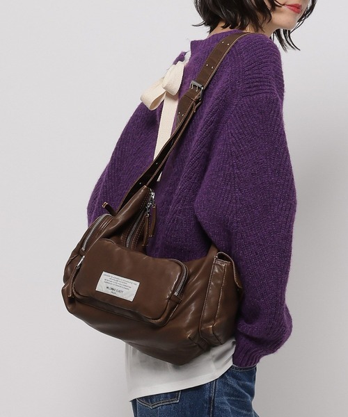 niko and...（ニコアンド）の「【WILLIAM B.ELIOTT】ポケットショルダーバッグ（ショルダーバッグ・レディース・ダークブラウン/ブラック・0）」の6枚目の写真