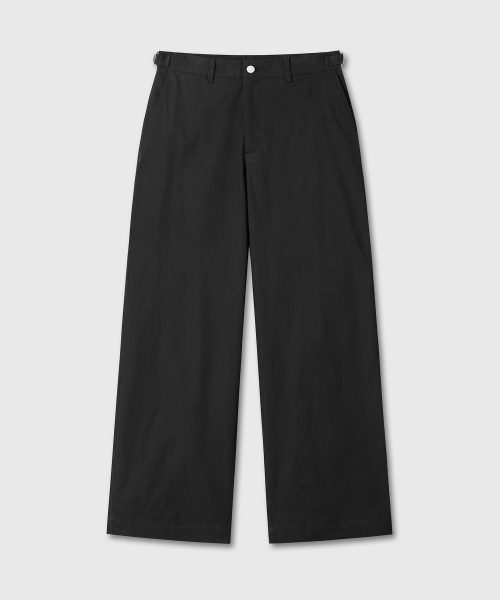 DIVEIN（ダイブイン）の「UNIFORM COTTON CHINO PANTS (BLACK)（その他パンツ・メンズ・その他・0/1/2）」の3枚目の写真
