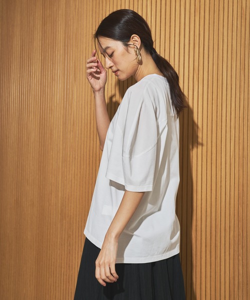 audrey and john wad（オードリーアンドジョンワッド）の「ヴィンテージワッシャー半袖T（Tシャツ/カットソー・レディース・ブラック系その他/ホワイト系その他/ホワイト/ブラック・FREE）」の7枚目の写真