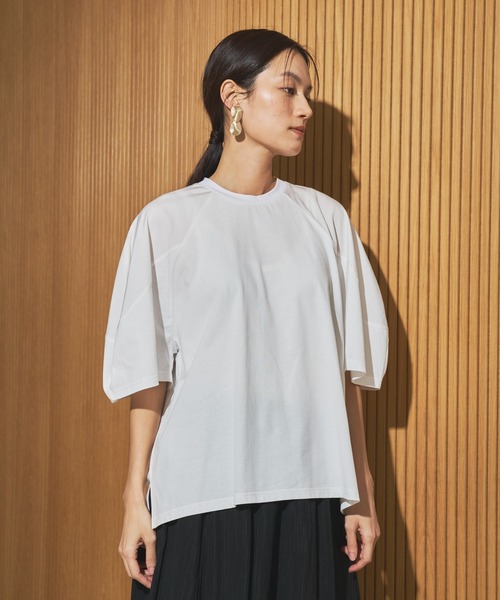audrey and john wad（オードリーアンドジョンワッド）の「ヴィンテージワッシャー半袖T（Tシャツ/カットソー・レディース・ブラック系その他/ホワイト系その他/ホワイト/ブラック・FREE）」の9枚目の写真