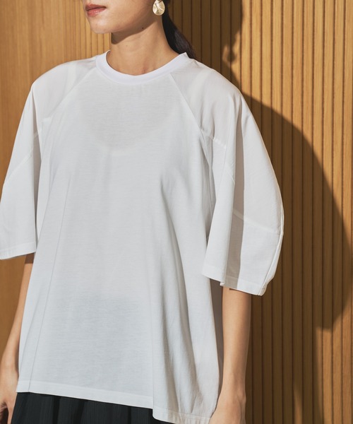 audrey and john wad（オードリーアンドジョンワッド）の「ヴィンテージワッシャー半袖T（Tシャツ/カットソー・レディース・ブラック系その他/ホワイト系その他/ホワイト/ブラック・FREE）」の10枚目の写真