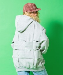 a.p.o.v.（エーピーオービー）の「a.p.o.v. バックビッグウーブン裏起毛スウェットオーバーサイズプルオーバーパーカー（パーカー）」