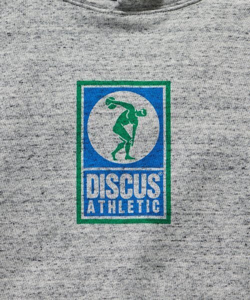 DISCUS ATHLETIC（ディスカス　アスレチック）の「ヘビーウェイトレギュラーフィットロゴフードパーカー ヘザーグレー（パーカー・レディース・その他・XX-LARGE/LARGE/MEDIUM/SMALL/X-LARGE）」の5枚目の写真