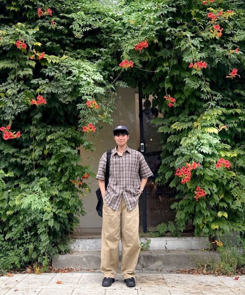LEIRE（ルアール）の「リンクルシアサーカーチェック半袖シャツ[カーキ]（シャツ/ブラウス・メンズ・その他・MEDIUM/LARGE/X-LARGE）」の12枚目の写真