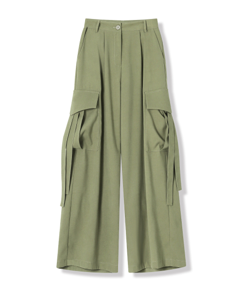Vivacious(ビバシャス)の「Strap Cargo Pants - 3COL(その他パンツ・レディース・ピンク/カーキ/ブラック・SMALL/MEDIUM/LARGE)」の7枚目の写真