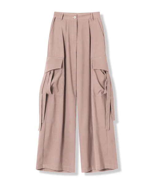 Vivacious(ビバシャス)の「Strap Cargo Pants - 3COL(その他パンツ・レディース・ピンク/カーキ/ブラック・SMALL/MEDIUM/LARGE)」の8枚目の写真