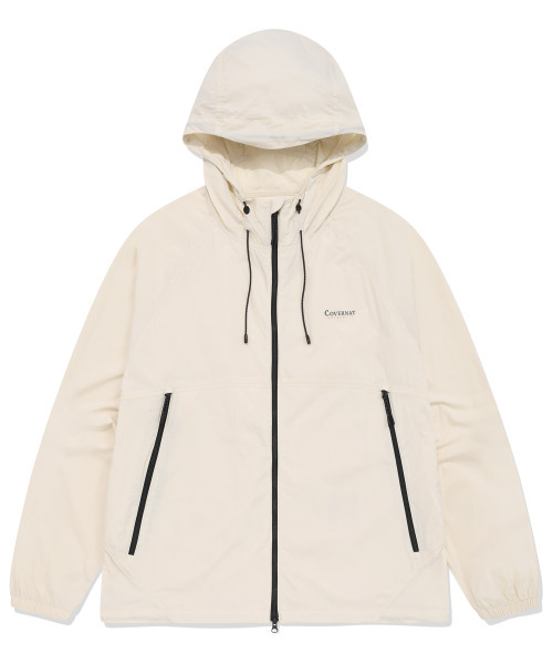 COVERNAT（カバーナット）の「軽量パッカブルウインドブレーカーエクリュ（ナイロンジャケット・レディース・その他・SMALL/MEDIUM/LARGE/X-LARGE/X-SMALL）」の3枚目の写真