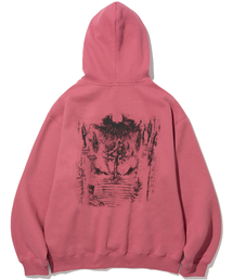 NOT4NERD(�m�b�g�t�H�[�i�[�h)��Cloud Temple Pullover Hood - Dark Pink(�p�[�J�[)