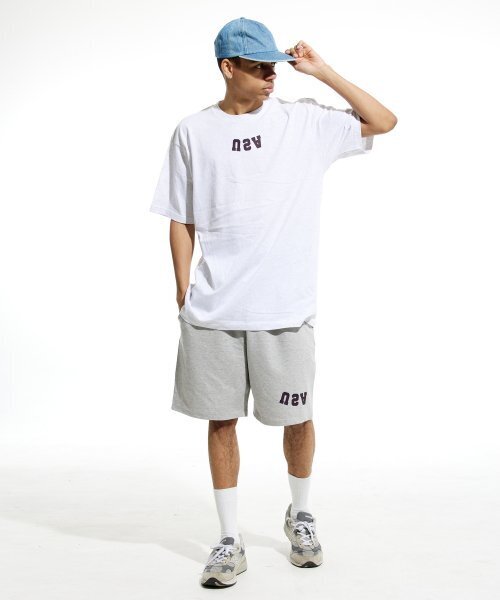 CREAM SODA LAB（クリームソーダラボ）の「リバースUSAスモールロゴ半袖Tシャツライトグレー（Tシャツ/カットソー・メンズ・その他・X-LARGE/XX-LARGE/MEDIUM/LARGE）」の8枚目の写真
