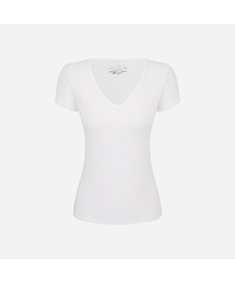 [PALACE] ribbed v-neck short sleeve t-shirt_4Colors