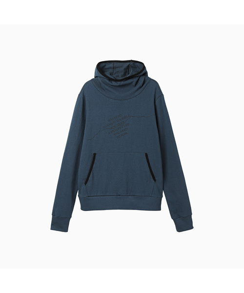 MENASOO(ミナス)の「MNS Track Binding High Neck Hoodie_Deep Blue(パーカー・レディース・ダークブルー・2/1)」の1枚目の写真