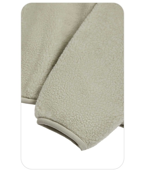 EMIS(イミス)の「(W) HALF NECK FLEECE TOP(スウェット・レディース・ブラウン/ベージュ/ピンク・FREE)」の10枚目の写真