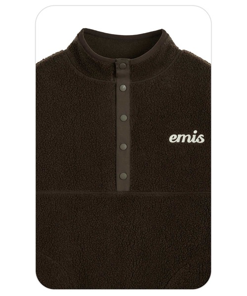 EMIS(イミス)の「(W) HALF NECK FLEECE TOP(スウェット・レディース・ブラウン/ベージュ/ピンク・FREE)」の18枚目の写真