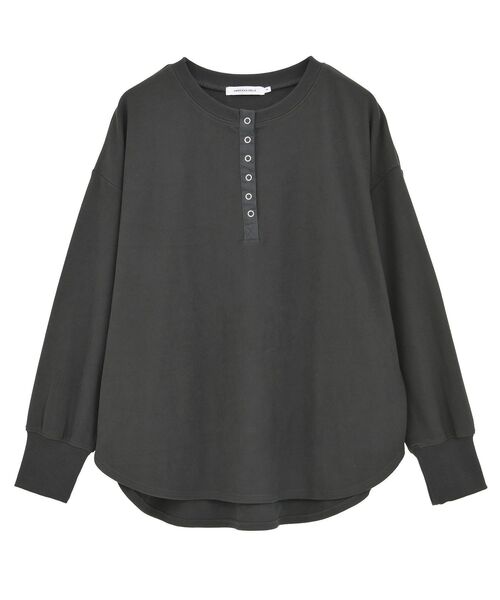 AMERICAN HOLIC(アメリカンホリック)の「ソフトタッチヘンリーネックプルオーバー(Tシャツ/カットソー・レディース・チャコールグレー/グレー/ブラウン・L/M)」の18枚目の写真