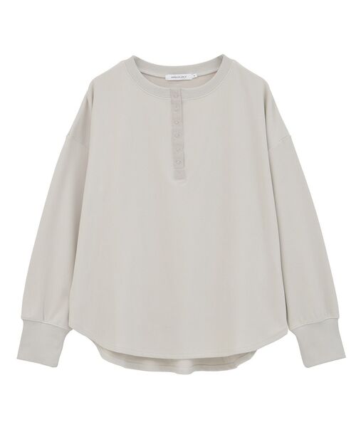 セール】ソフトタッチヘンリーネックプルオーバー（Tシャツ/カットソー
