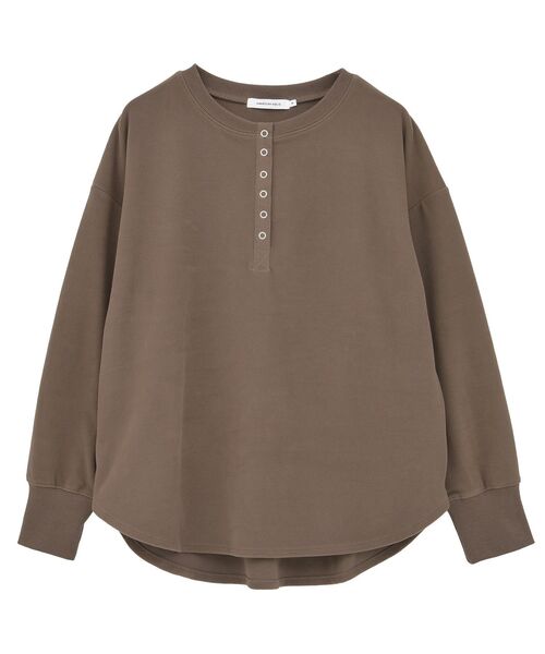 ソフトタッチヘンリーネックプルオーバー（Tシャツ/カットソー