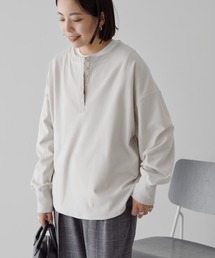ソフトタッチヘンリーネックプルオーバー
