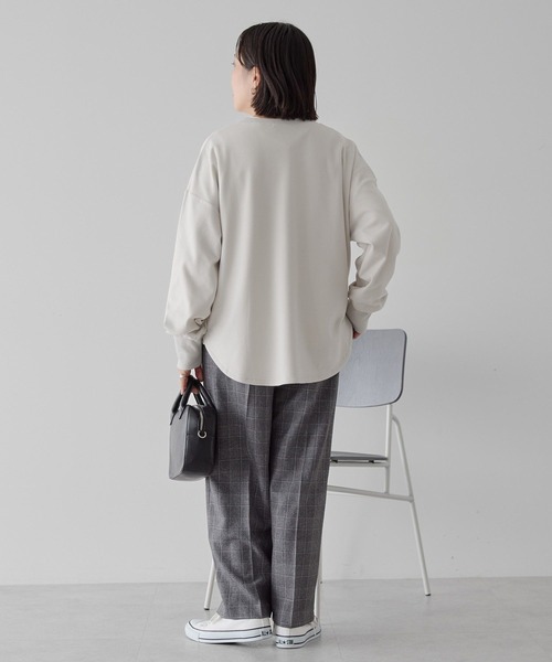 ソフトタッチヘンリーネックプルオーバー（Tシャツ/カットソー