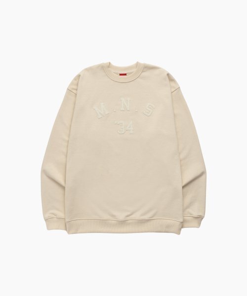 MENASOO(ミナス)の「UNISEX MNS34 APPLIQUE SWEATSHIRT_IVORY(スウェット・レディース・アイボリー・F)」の5枚目の写真