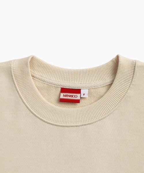 MENASOO(ミナス)の「UNISEX MNS34 APPLIQUE SWEATSHIRT_IVORY(スウェット・レディース・アイボリー・F)」の7枚目の写真