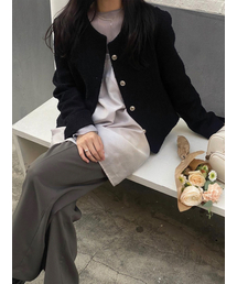 NOKSEOP（ノクソプ）の「Modern tweed jacket-black（その他アウター）」