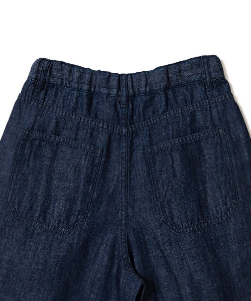 AOTT(アンアウトピット)の「リネンデニムワイドツーピンタックバミューダパンツダークブルー(その他パンツ・メンズ・ネイビー・LARGE/MEDIUM/X-LARGE)」の7枚目の写真