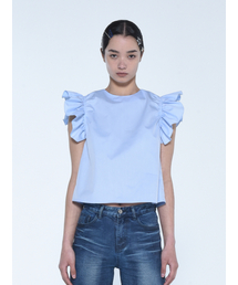 THE BALLON（ザバロン）の「WING-SLEEVE BLOUSE - BLUE（シャツ/ブラウス）」