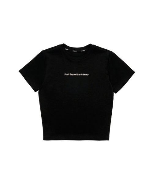 REACTIFY(リアクティファイ)の「ウィメンズ PUSH クロップドTシャツ ブラック(Tシャツ/カットソー・レディース・その他・MEDIUM/SMALL/LARGE)」の3枚目の写真