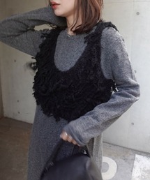 CORNERS（コーナーズ）の「ブークレーフリンジビスチェ（ベスト）」