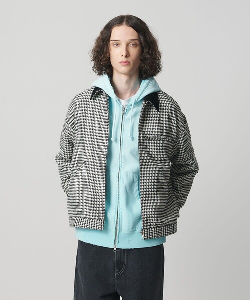 チェック ジップ ワーク ジャケット（ブルゾン）｜MONKEY TIME