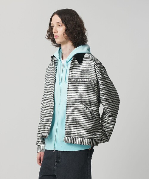 チェック ジップ ワーク ジャケット（ブルゾン）｜MONKEY TIME