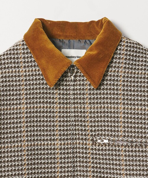 MONKEY TIME(モンキータイム)の「チェック ジップ ワーク ジャケット(ブルゾン・メンズ・ダークブラウン/ブラック・S/M/L/XL)」の11枚目の写真