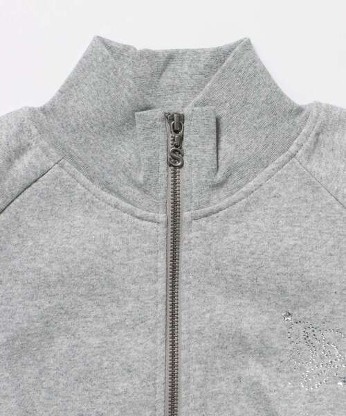 SEQUENZ（シークエンズ）の「※WEB限定 / セットアップ対応 / レディースグリッタージップスウェット / sqnz glitter zip top（スウェット・レディース・モカ/スカイブルー/ライトピンク/ブラック/グレー・MEDIUM/SMALL）」の7枚目の写真