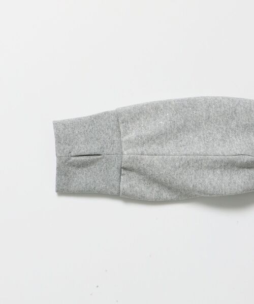 SEQUENZ（シークエンズ）の「※WEB限定 / セットアップ対応 / レディースグリッタージップスウェット / sqnz glitter zip top（スウェット・レディース・モカ/スカイブルー/ライトピンク/ブラック/グレー・MEDIUM/SMALL）」の9枚目の写真
