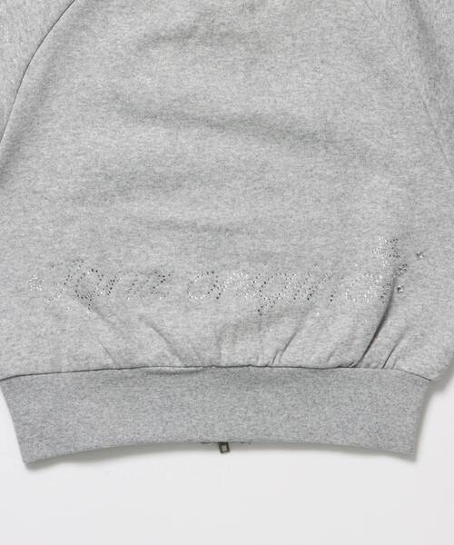 SEQUENZ（シークエンズ）の「※WEB限定 / セットアップ対応 / レディースグリッタージップスウェット / sqnz glitter zip top（スウェット・レディース・モカ/スカイブルー/ライトピンク/ブラック/グレー・MEDIUM/SMALL）」の10枚目の写真