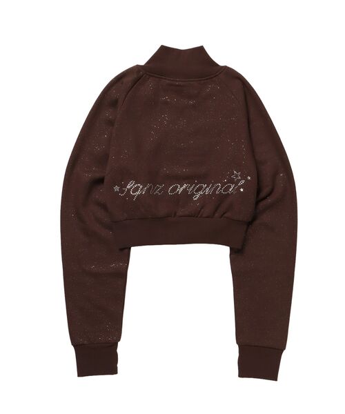 SEQUENZ（シークエンズ）の「※WEB限定 / セットアップ対応 / レディースグリッタージップスウェット / sqnz glitter zip top（スウェット・レディース・モカ/スカイブルー/ライトピンク/ブラック/グレー・MEDIUM/SMALL）」の18枚目の写真