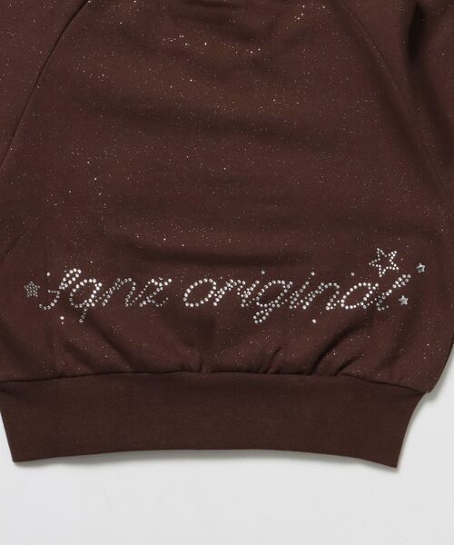 SEQUENZ（シークエンズ）の「※WEB限定 / セットアップ対応 / レディースグリッタージップスウェット / sqnz glitter zip top（スウェット・レディース・モカ/スカイブルー/ライトピンク/ブラック/グレー・MEDIUM/SMALL）」の22枚目の写真