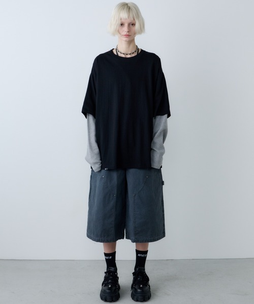 AFF AIVER(エイエフエフアイバー)の「AFF AIVER ワッフルレイヤードL/S TEE(Tシャツ/カットソー・メンズ・チャコールグレー/ブラック・SMALL/MEDIUM/LARGE)」の21枚目の写真
