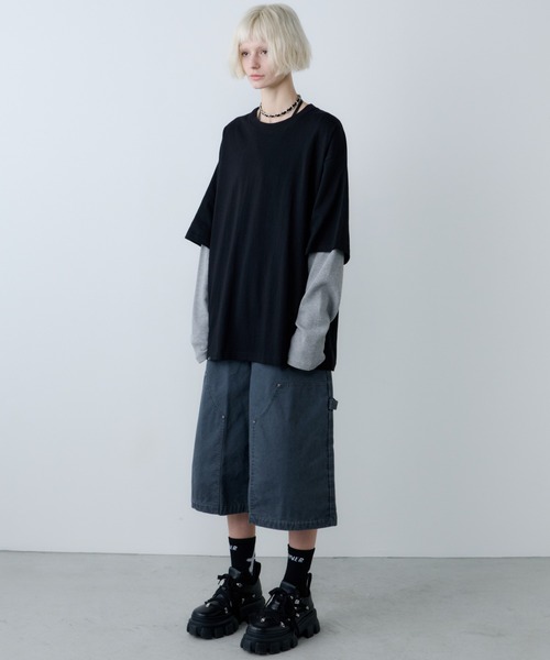 AFF AIVER(エイエフエフアイバー)の「AFF AIVER ワッフルレイヤードL/S TEE(Tシャツ/カットソー・メンズ・チャコールグレー/ブラック・SMALL/MEDIUM/LARGE)」の16枚目の写真