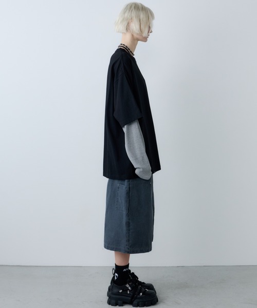 AFF AIVER(エイエフエフアイバー)の「AFF AIVER ワッフルレイヤードL/S TEE(Tシャツ/カットソー・メンズ・チャコールグレー/ブラック・SMALL/MEDIUM/LARGE)」の19枚目の写真