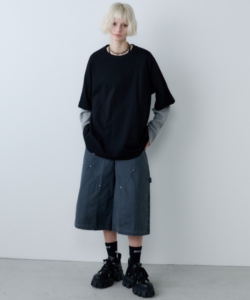 AFF AIVER(エイエフエフアイバー)の「AFF AIVER ワッフルレイヤードL/S TEE(Tシャツ/カットソー・メンズ・チャコールグレー/ブラック・SMALL/MEDIUM/LARGE)」の13枚目の写真
