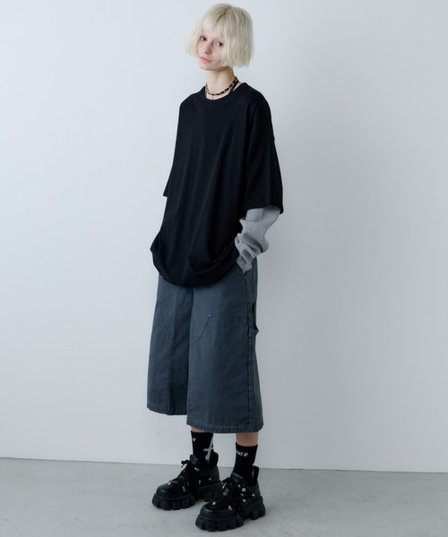 AFF AIVER(エイエフエフアイバー)の「AFF AIVER ワッフルレイヤードL/S TEE(Tシャツ/カットソー・メンズ・チャコールグレー/ブラック・SMALL/MEDIUM/LARGE)」の14枚目の写真