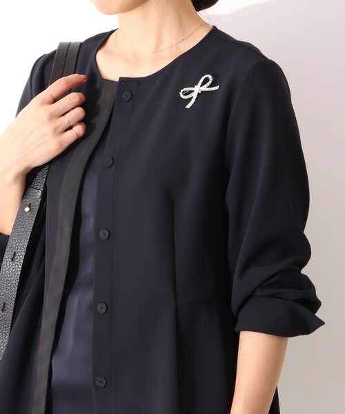 NOLLEY’S（ノーリーズ）の「【NOLLEYS goods】リボンパールブローチ（ブローチ/コサージュ・レディース・シルバー・FREE）」の5枚目の写真