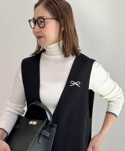 NOLLEY’S（ノーリーズ）の「【NOLLEYS goods】リボンパールブローチ（ブローチ/コサージュ・レディース・シルバー・FREE）」の10枚目の写真