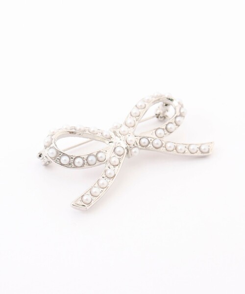NOLLEY’S（ノーリーズ）の「【NOLLEYS goods】リボンパールブローチ（ブローチ/コサージュ・レディース・シルバー・FREE）」の13枚目の写真