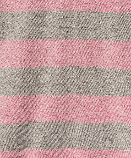 PIECEMAKER(ピースメーカー)の「LACE UP STRIPE RUGBY TEE (PINK)(ポロシャツ・レディース・その他・LARGE/MEDIUM)」の4枚目の写真