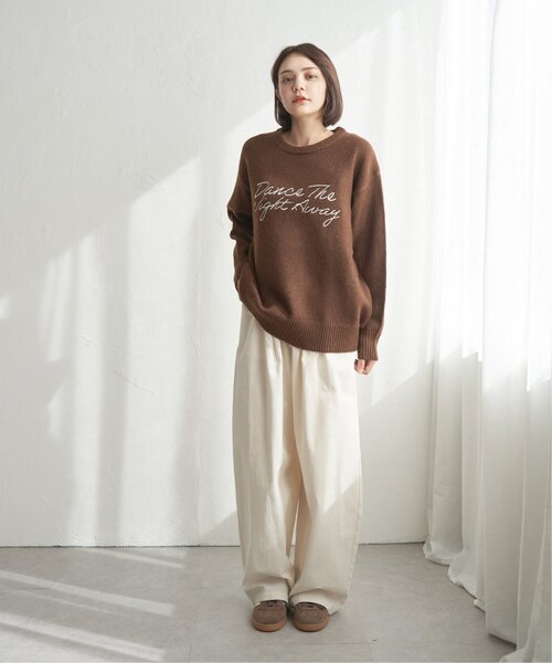 notch.(ノッチ)の「ロゴ刺繍ニット(ニット/セーター・レディース・グレー/ブラウン・M)」の17枚目の写真